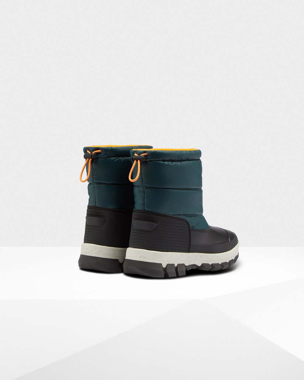 Botas De Neve Hunter Feminina Verdes/Cinzentas - Original Insulated Short - 02JTFDCHP